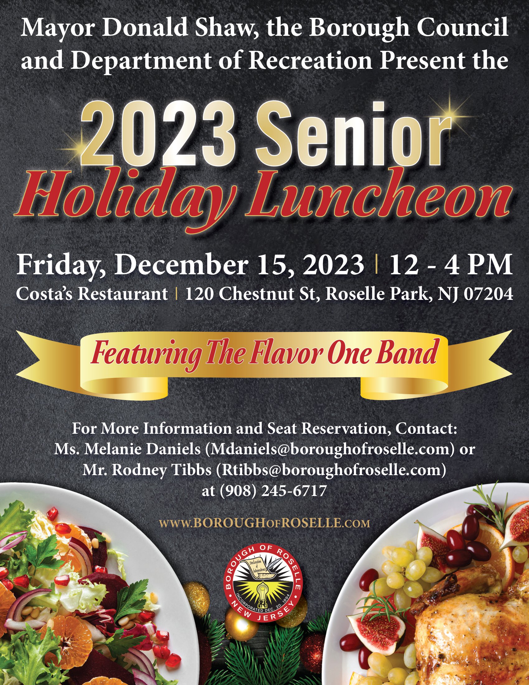 Senior Holiday Luncheon flyer 2023 v1